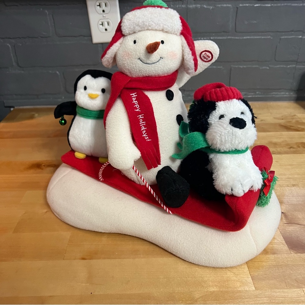 Hallmark 2007 "Jingle Pal's" Musical Motion Animated Plush Snowman Singing